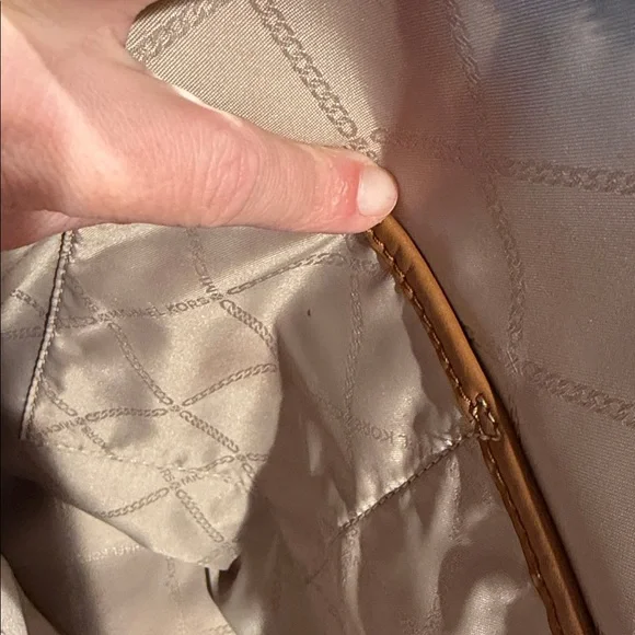 Michael Kors Dark Brown Monogram Backpack - Picture 4 of 4